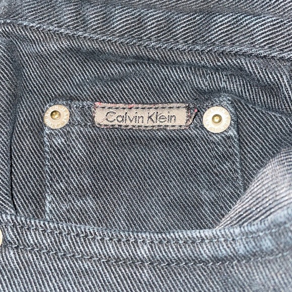 Women’s Calvin Klein Regular Fit Straight Leg 100% Cotton Black Jeans Size 9 - Picture 3 of 10